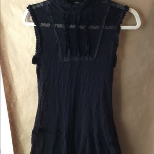 Free People see through lacy  top sz M